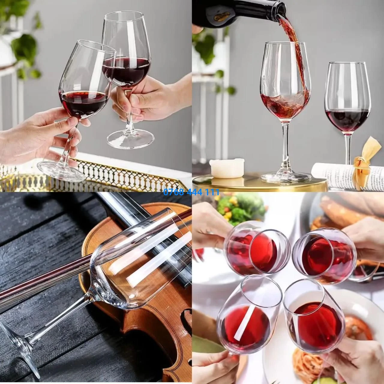 Crystal Clarity: The Ultimate 6-Piece Elegant Wine Glass Set (310ml)