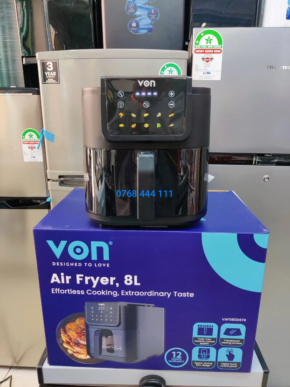 VON 8L Digital Air Fryer – Effortless Cooking, Extraordinary Taste