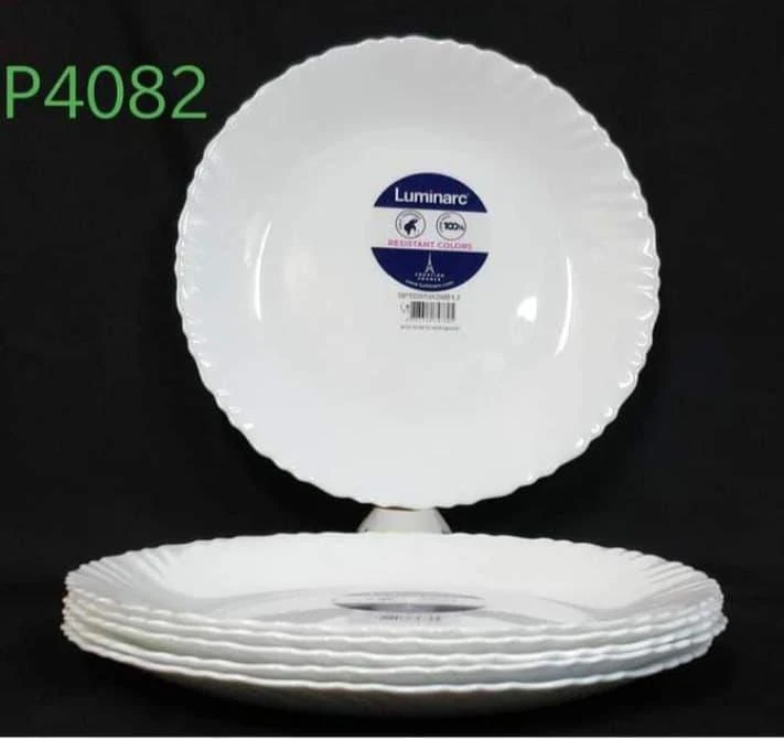 Luminarc Feston White 6-Piece Dinner Plate Set (27cm)