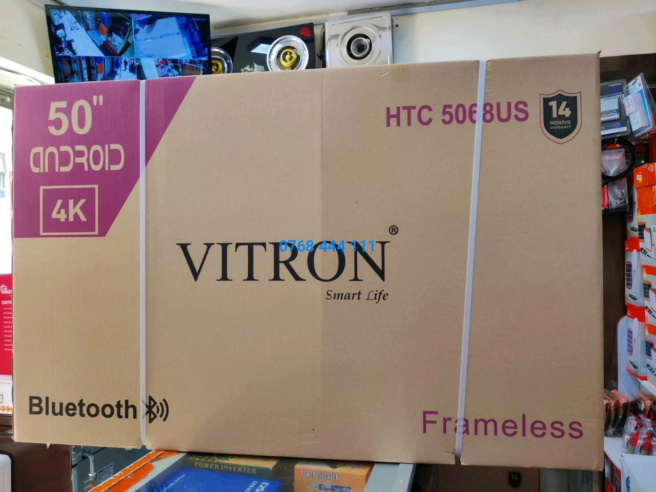Vitron 50" inches Frameless Smart Android TV – Pure 4K Immersion Television
